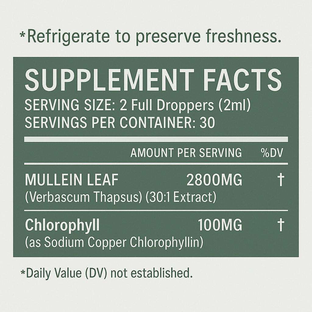CleraVox. Mullein Leaf Extract