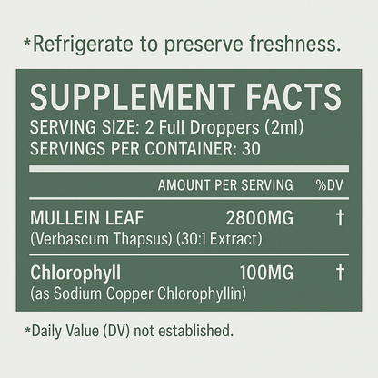 CleraVox. Mullein Leaf Extract